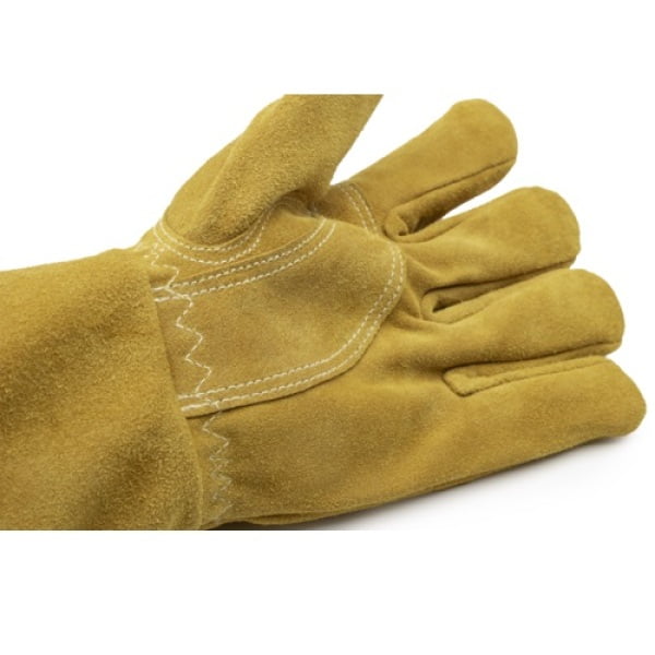 Manusi pentru sudura, EUROWELD300, din piele spalt, galbena, captusite, intaritura in palma, cusaturi cu Kevlar, protectie termica 100°C maxim 15 secunde