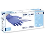 R76_Manusi de nitril Soft, de unica folosinta, nepudrate, albastre, 0.07 mm, Reflexx 76, certificate pentru folosire in industria alimentara si domeniul medical, 100 buc_cutie_7