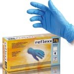 R76_Manusi de nitril Soft, de unica folosinta, nepudrate, albastre, 0.07 mm, Reflexx 76, certificate pentru folosire in industria alimentara si domeniul medical, 100 buc_cutie_8