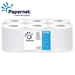 SD411499_Hartie igienica mini jumbo Papernet 411499, alba, deinked, 120 m, 394 portii, 12 role_bax_bax