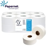 SD411499_Hartie igienica mini jumbo Papernet 411499, alba, deinked, 120 m, 394 portii, 12 role_bax_princ