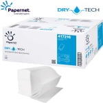 SD417216_Prosoape de hartie in Papernet 417216 Dry Tech, pliante V, 1 strat, 21 x 22 cm, certificate Ecolabel, Food Contact, 320 portii_pachet, 15 pachete_bax_pach