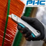 PHC-E13302-9_Cutter cu lama din otel-carbon, autoretractabila, VICTA smart-retract safety knife, maner metalic si lama inteligenta ce se retrage imediat ce lama pierde contactul cu materialul de taiat_2