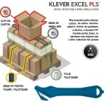 PHC-PLS-400-30MD_Cutter detectabil pentru taierea ambalajelor mai groase, Klever Excel PLUS Metal Detectable, albastru inchis, lama din otel, incorporata, in maner, ergonomic_2