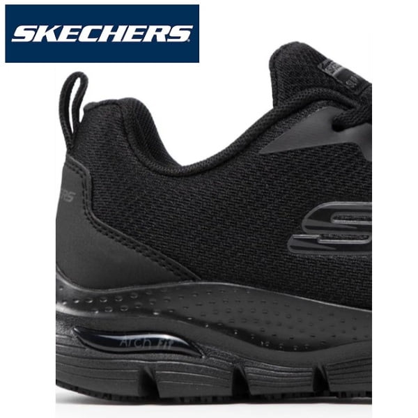 Pantofi ocupationali OB, A, FO, SRC, ESD, model sport pentru femei, SKECHERS ARCH FIT SR,  usori si confortabili, cu brant pentru sustinerea arcadei talpii, Cooled Air, flexibili, ergonomici