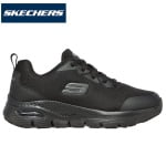 SK108019EC-BLK_Pantofi ocupationali OB, A, FO, SRC, ESD, pentru femei, SKECHERS ARCH FIT SR, usori si confortabili, cu brant pentru sustinerea arcadei talpii, Cooled Air_lateral_exterior