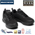 SK108019EC-BLK_Pantofi ocupationali OB, A, FO, SRC, ESD, pentru femei, SKECHERS ARCH FIT SR, usori si confortabili, cu brant pentru sustinerea arcadei talpii, Cooled Air_princ1