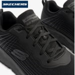 SK200021EC-BLK_Pantofi ocupationali OB FO, SRC, pentru barbati, SKECHERS Max Cushioning ELITE SR – RYTAS, negri, Relaxed Fit – constructie lata, brant Cooled Air Memory Foam_detalii