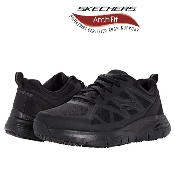 Pantofi ocupationali OB, A, FO, SRC, ESD, SKECHERS ARCH FIT SR, AXTELL, usori si confortabili, cu brant pentru sustinerea arcadei talpii, flexibili in miscare, ergonomici, model sport