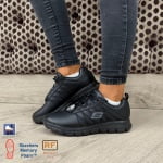 SK76576EC-BLK_Pantofi ocupationali OB E FO, SRC, model sport pentru femei, SKECHERS SURE TRACK – ERATH. negri, din piele neteda moale, talpa usoara, flexibila, care absoarbe socurile_princ1