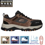 SK77183EC-BRBK_Pantofi de protectie impermeabili, pentru barbati, SB, WR, SRA, SKECHERS Greetah Comp Toe, cu bombeu compozit, din piele intoarsa si material textil, cusaturi sigilate_4