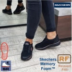 SK77222EC-BKRG_Pantofi ocupationali OB E FO, SRC, model sport femei, SKECHERS SQUAD SR, negru-roz, din material textil, brant Memory Foam si talpa flexibila, anti-alunecare_princ4