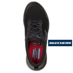 SK77222EC-BLK_Pantofi ocupationali OB E FO, SRC, model sport femei, SKECHERS SQUAD SR, negru, din material textil, brant Memory Foam si talpa flexibila, anti-alunecare_superior2