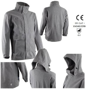 CG5CAM350_Jacheta impermeabila, pentru ploaie si vant sau furtuna, Camello, softshell 2 straturi, gri, impermeabilitate 5000 mm, respirabilitate 2500 gm²24h_princ