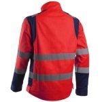 CG5HBJ130_Jachetă HI-Viz Hibana, Clasa 2, rosu-albastru inchis, inalta vizibilitate – benzi reflectorizante, confortabila – insertii elastice, spate alungit pentru protectie_spate