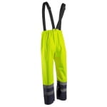 CG5HYP16_Pantaloni impermeabili HI-Viz, ploaie si vant, Hydra, vizibilitate ridicata, galben fluorescent-albastru, benzi reflectorizante_spate