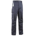 CG5NAP050_Pantaloni de lucru, Navy Paddock II, albastru inchis – portocaliu, 60% bumbac40% poliester – 245g_m², buzunare multiple, rezistenti la uzura, genunchi preformati, Coverguard_fata