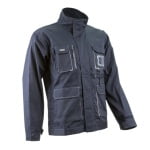 CG5NAV050_Haina de lucru functionala, Navy Paddock II, albastru inchis-gri cu buzunare multiple, 60% bumbac, 40% poliester – 245g_m², material rezistent la uzura, Coverguard_fata