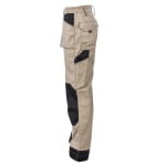 CG5ORP020_Pantaloni de lucru, talie, Orosi, bej, material rezistent Ripstop, spate inaltat, genunchi preformati, tiv suplimetar 5cm, intarituri Oxford 600D, buzunare multiple_lateral