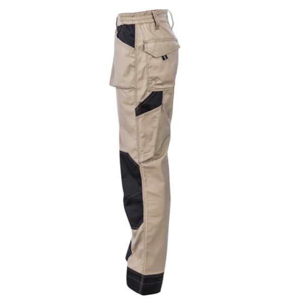 Pantaloni de lucru, talie, Orosi, bej, material rezistent Ripstop, spate inaltat, genunchi preformati, tiv suplimetar 5cm, intarituri Oxford 600D, buzunare multiple