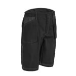 CG5ORS010_Pantaloni de lucru, tip bermude, Orosi, negru, material rezistent Ripstop, spate inaltat, pana la genunchi, intarituri Oxford 600D, buzunare multiple_fata