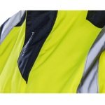 CG5SAN16_Jacheta impermeabila HI-Viz, de ploaie si vant, SANGAKU, galben-albastru, benzi reflectorizante, peste jacheta sau geaca, impermeabila, respirabila_fata2