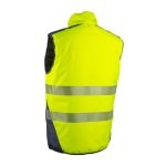 CG5YOR160_Vesta reflectorizanta, Hi-Viz, reversibila, captusita, YORU, galben-albastru, rezistenta, robusta, confortabila si functionala, impermeabila 1500mm_spate