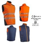 CG5YOR170_Vesta reflectorizanta, Hi-Viz, reversibila, captusita, YORU, portocaliu-albastru, rezistenta, robusta, confortabila si functionala, impermeabila 1500mm_princ