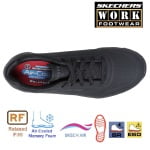 SK108021EC-BLK_Pantofi ocupationali O1, FO, SRC, ESD, model sport pentru femei, SKECHERS UNO SR, usori, confortabili, ergonomici, brant Cooled Air Memory Foam, Relaxed Fit, Skech-Air_sus