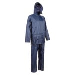 CG5PLS120_Costum impermeabil pentru ploaie si vant, Pluvio, albastru inchis, compus din jacheta si pantaloni talie, orificii de ventilatie, Coverguard_fata_gluga