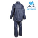 CG5PLS120_Costum impermeabil pentru ploaie si vant, Pluvio, albastru inchis, compus din jacheta si pantaloni talie, orificii de ventilatie, Coverguard_spate