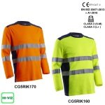 CG5RIK160_CG5RIK170_Tricou cu maneca lunga hi-Viz, protectie UV, Rikka, galben HV sau portocaliu Hv-albastru inchis, cu tratament anti-UV – UPF35+, cu benzi reflectorizante, Coverguard_variante