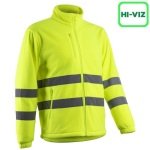 CG5RIT160_Jacheta polar Hi-Viz, Ritto, galben HV, fleece moale si calduros, confortabil, cu benzi reflectorizante, Coverguard_fata