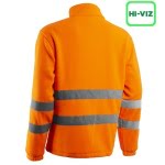 CG5RIT170_Jacheta polar Hi-Viz, Ritto, portocaliu HV, fleece moale si calduros, confortabil, cu benzi reflectorizante, Coverguard_spate