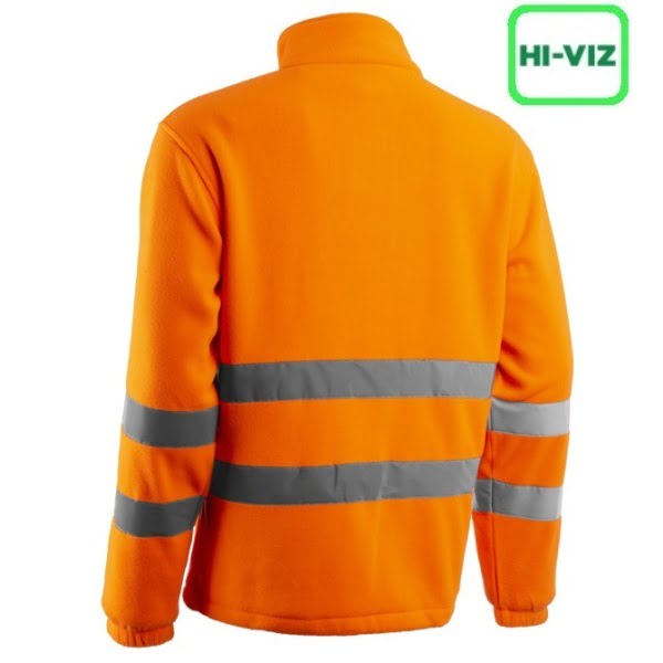 Jacheta polar Hi-Viz, Ritto, portocaliu HV, fleece moale si calduros, confortabil, cu benzi reflectorizante, Coverguard