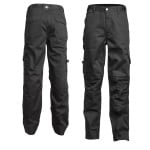 CG8CLPB-Pantaloni de lucru, talie, CLASS, negri, material rezistent Twill, genunchi preformati intariti cu Cordura 500D, Coverguard-princ