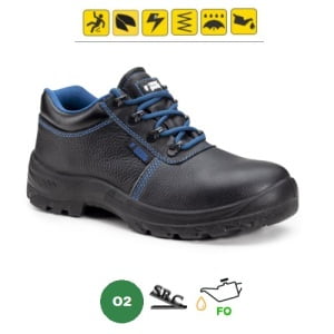 CG9VELE2-Pantofi ocupationali O2 FO SRC, VELENCE II, din piele integrala neagra, impermeabila, fara bombeu, Coverguard-princ