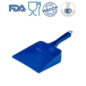 Faras cu maner scurt, Igeax 1022, albastru, din polipropilena, rezistent la 121 °C autoclava, pentru industria alimentara, certificata HACCP, FDA