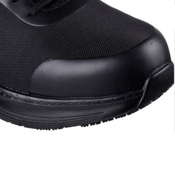 Pantofi de protectie S3, SRC, ESD, model sport, Skechers Ringstap, cu bombeu usor din aliaj, protectie anti-intepare, intaritura TPU pe varf si calcai, hidrofug, brant Arch-Fit