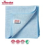 VIL169918-169925-Laveta din microfibra VILEDA MicroTuff Plus, 38 x 38 cm, rezistente, eficiente, absorb lichide si praf, certificate HACCP_albastru2