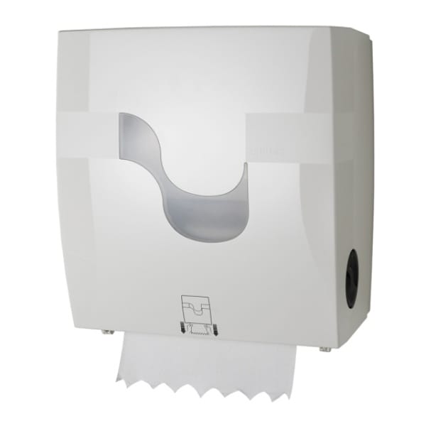 Dispenser autocut manual prosoape hartie Celtex MEGAMINI  Formatic 92680, alb, compatibil cu role CE40300