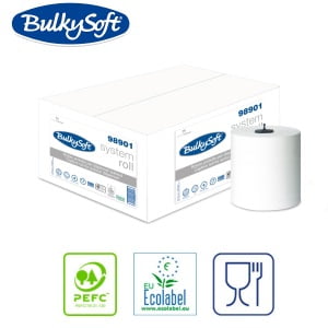 CC98901_Rola prosop de hartie autocut BULKYSOFT CAPTIVE SYSTEM 98901, 3 straturi, alba, 100m, 6 role_bax, certificare PEFC, ECOLABEL, Food Contact_1