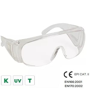 CG60400_Ochelari de protectie Visilux, panoramici, lentile incolore tratate anti-UV, anti-zgariere, rezistenti la temperaturi ridicate, Coverguard_1