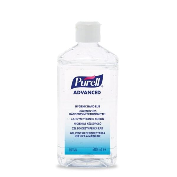 Dezinfectant maini gel Gojo Purell Advanced flacon cilindric 500 ml cu capac, pentru dispenser SV2400-25-01