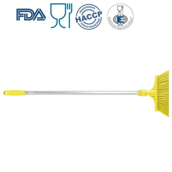 Matura mica pentru faras tip lobby pan, IGEAX 1020, galben, maner 80 cm, duritate medie, termorezistenta, autoclavare la 121 °C, pentru industria alimentara, certificata HACCP, FDA