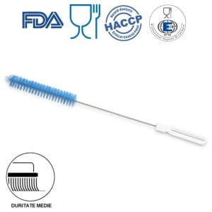 IGX1045B_Perie cilindrica pentru sticle, tuburi, IGEAX 1045, diam 50mm, albastru, duritate medie, ind alimentara, HACCP_1