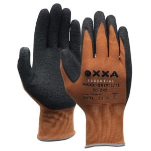 MJ150245_Manusi de protectie OXXA Maxx Grip Lite 50-245, suport nailon imersie de latex poros pe palma, aderenta ridicata in medii umede si uscate_1