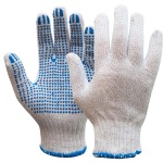 MJ11424110_Manusi OXXA Knitter 14-241, cu picouri din PVC pe palma, 65% poliester – 35% bumbac, pentru medii uscate, marime unica 10