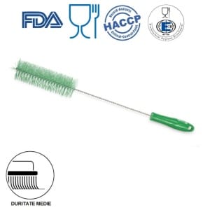 IGX1045G_Perie cilindrica pentru sticle, tuburi, IGEAX 1045, diam 50mm, verde, duritate medie, ind alimentara, HACCP_1