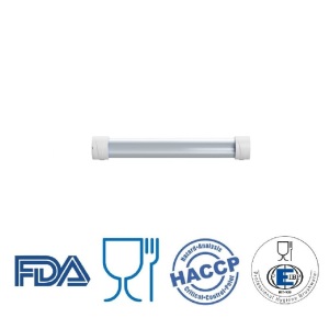 Bara suport din aluminiu pentru ustensile, alb, 30cm, IGEAX 1087B, contine kitul de montare si fixare pe perete certificat Food Contact, conform HACCP, FDA